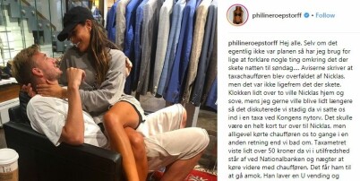 Kjæresten bekrefter Bendtner-slag: - Nicklas ble forfulgt og forsvarte seg selv og meg